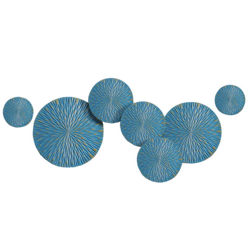Арт-объект на стену Blue Discs Голубой Арт-объект на стену Blue Discs Голубой в Орле | Loft Concept