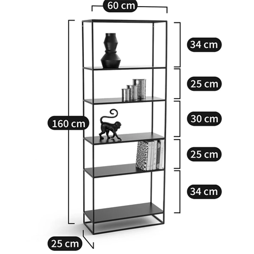 Металлический стеллаж Menzie Black Wide Metal Rack Металлический стеллаж Menzie Black Wide Metal Rack в Орле