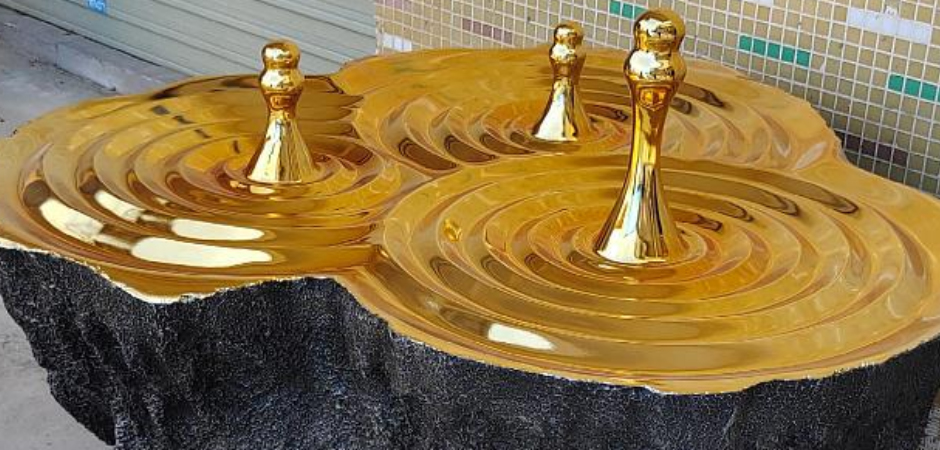 Дизайнерский Кофейный стол Golden Drops Coffee Table Дизайнерский Кофейный стол Golden Drops Coffee Table - Loft-Concept в Орле