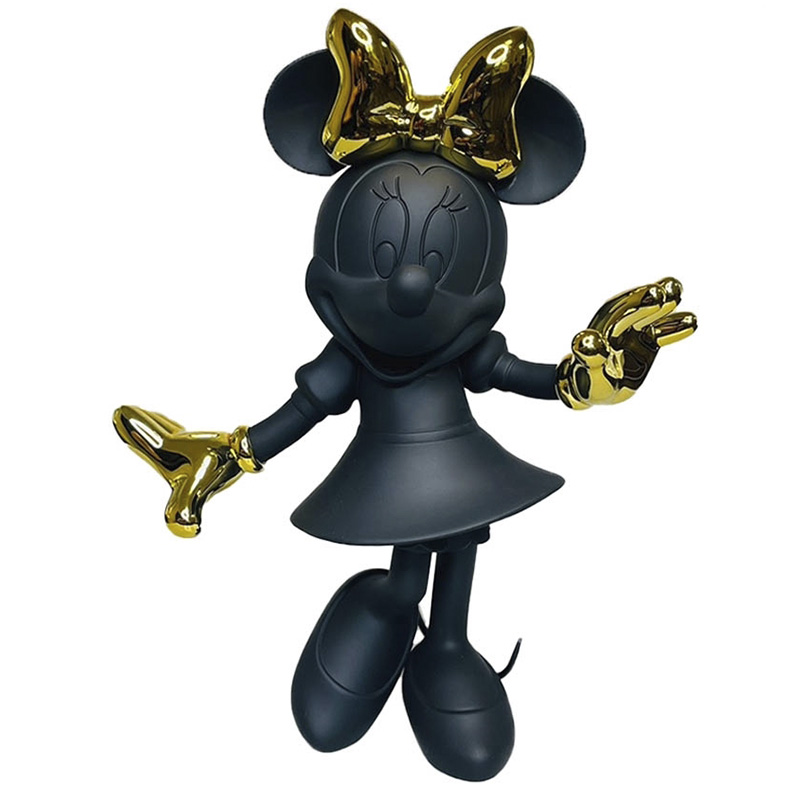 Статуэтка Минни Маус черного и золотого цвета Minnie Mouse Black&Gold Figurine Черный Золотой Статуэтка Минни Маус черного и золотого цвета Minnie Mouse Black&Gold Figurine Черный Золотой в Орле | Loft Concept