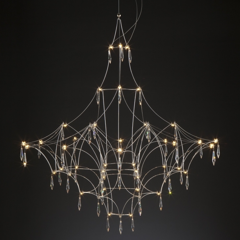 Люстра Mira Quasar Suspension Lamp Прозрачный Никель Люстра Mira Quasar Suspension Lamp Прозрачный Никель в Орле | Loft Concept