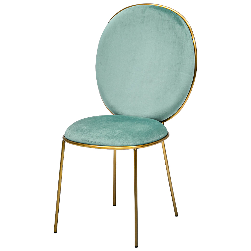 Стул STAY Chair Mint Мятный Глянцевое золото Стул STAY Chair Mint Мятный Глянцевое золото в Орле | Loft Concept