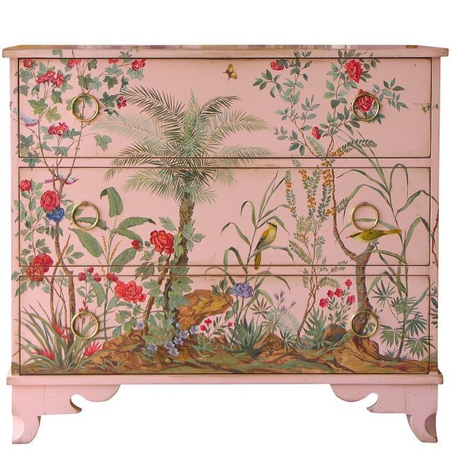 Комод 19TH CENTURY AMISH CHEST OF DRAWERS spring Бронза Розовый пастельный в Орле | Loft Concept 