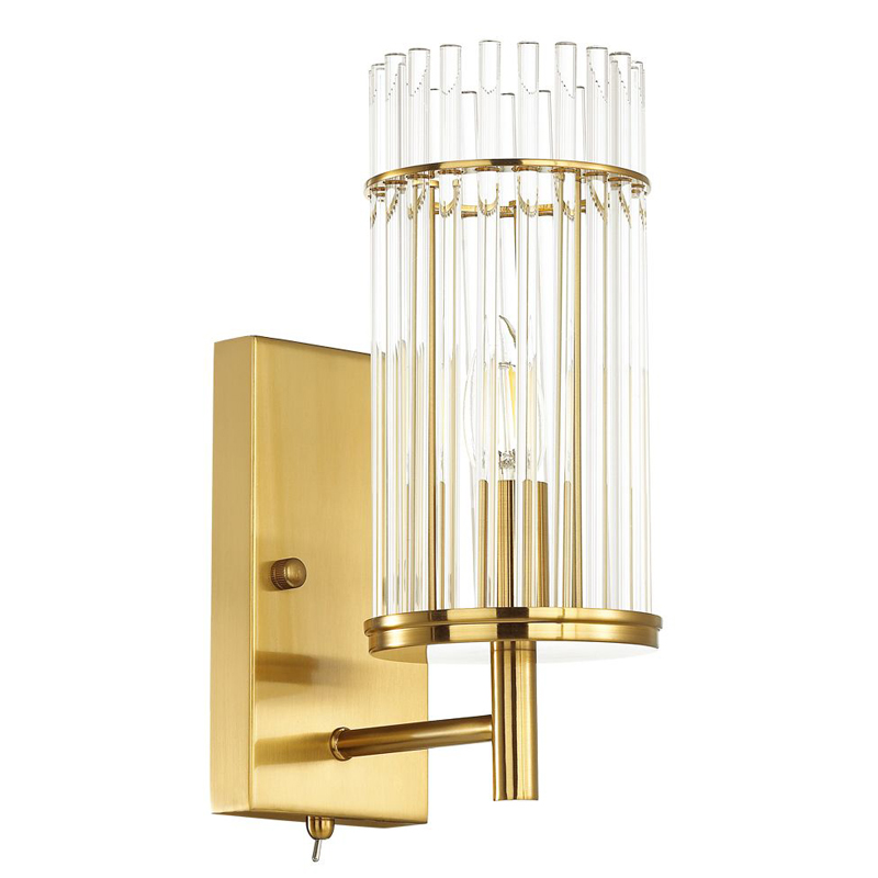 Бра Wendel Sconce Прозрачный Глянцевое золото Бра Wendel Sconce Прозрачный Глянцевое золото в Орле | Loft Concept