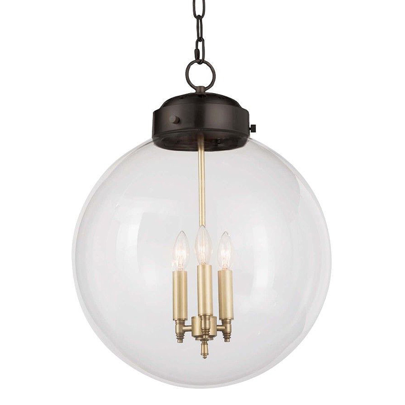Подвесной светильник Conor Globe Hanging lamp Black Черный Прозрачный (Transparent) Подвесной светильник Conor Globe Hanging lamp Black Черный Прозрачный (Transparent) в Орле | Loft Concept