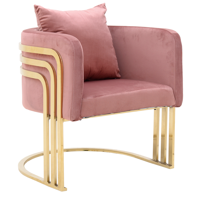 Кресло Custodia Armchair Pink Розовый Глянцевое золото Кресло Custodia Armchair Pink Розовый Глянцевое золото в Орле | Loft Concept