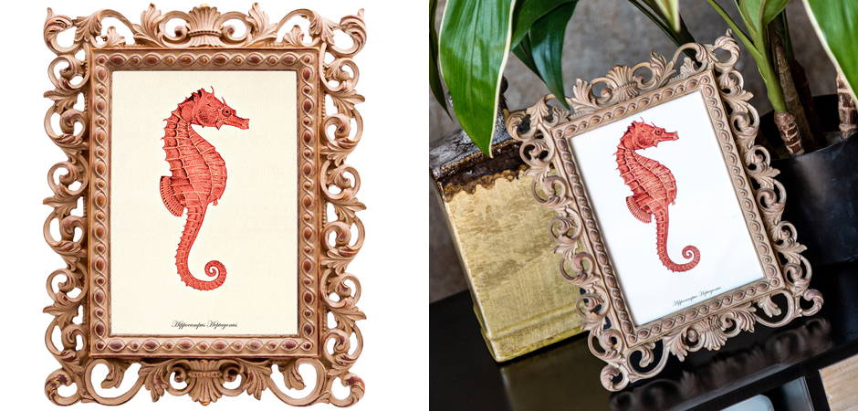 Постер Red Seahorse Poster Постер Red Seahorse Poster - Loft-Concept в Орле