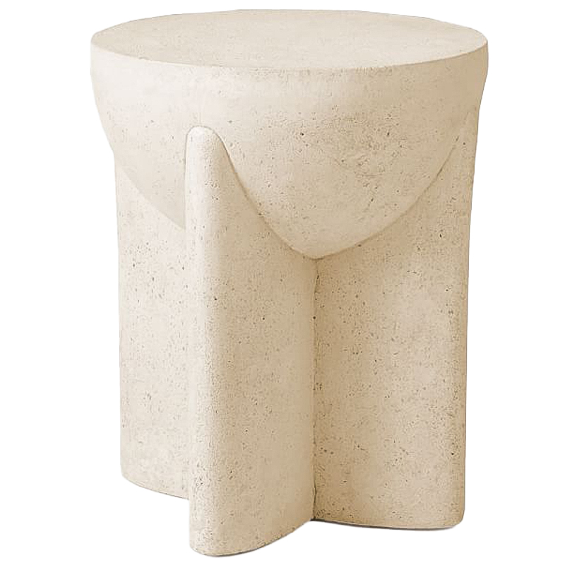 Приставной стол Lava Stone Side Table Травертин Бежевый Песочный Приставной стол Lava Stone Side Table Травертин Бежевый Песочный в Орле | Loft Concept