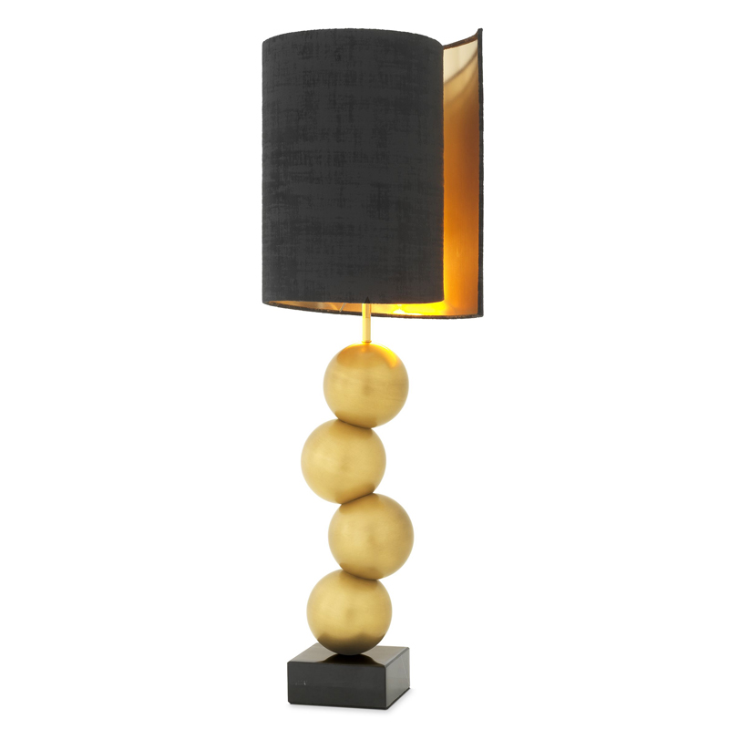 Настольная лампа Eichholtz Table Lamp Aerion Brass Черный Латунь Античная полированная Черный Мрамор Nero Настольная лампа Eichholtz Table Lamp Aerion Brass Черный Латунь Античная полированная Черный Мрамор Nero в Орле | Loft Concept