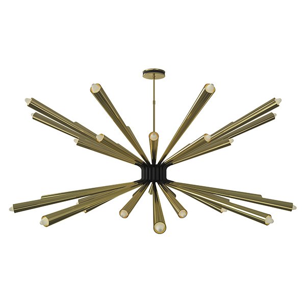 Люстра DORSEY Chandelier by DELIGHTFULL Латунь Черный Люстра DORSEY Chandelier by DELIGHTFULL Латунь Черный в Орле | Loft Concept