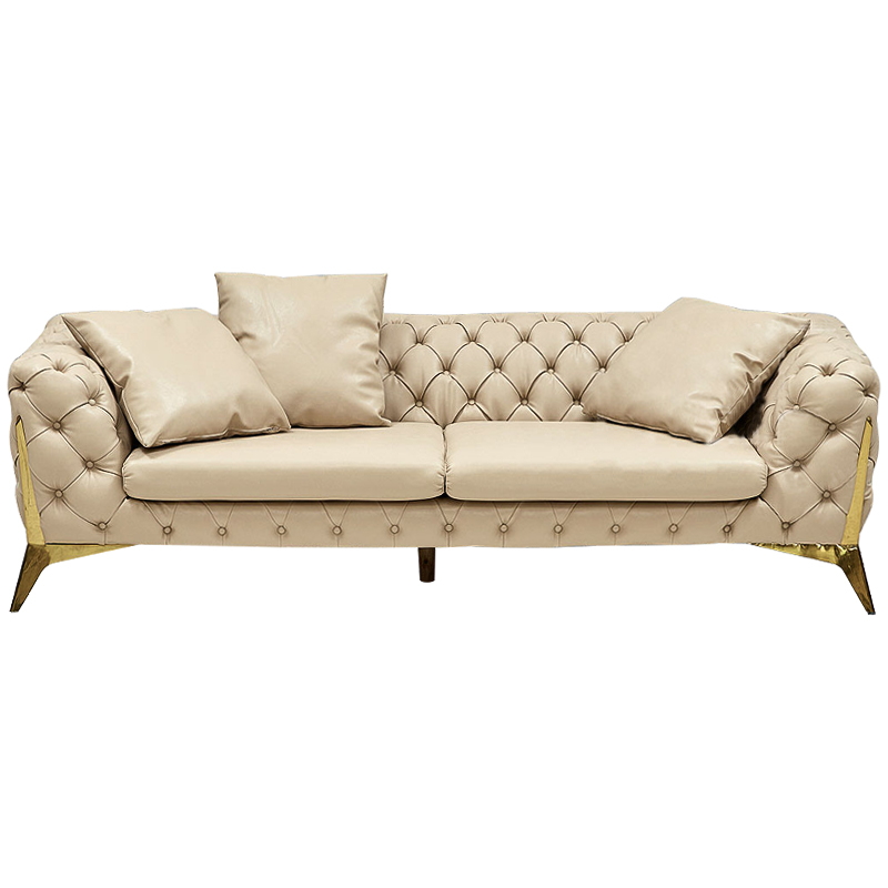 Диван Bramwell Sofa Кремовый Золотой Диван Bramwell Sofa Кремовый Золотой в Орле | Loft Concept
