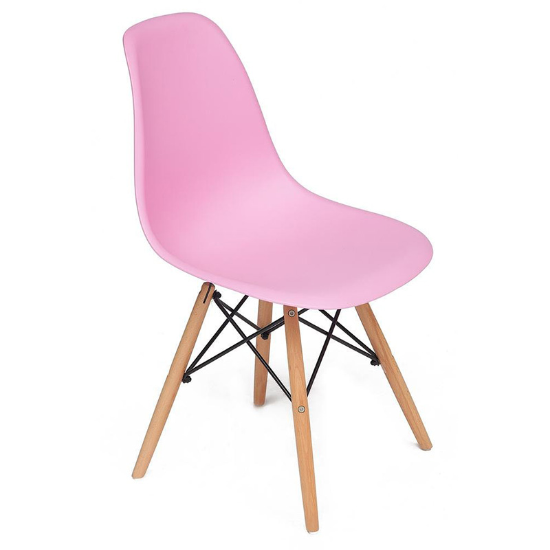 Стул DSW pink Розовый Древесина в Орле | Loft Concept 