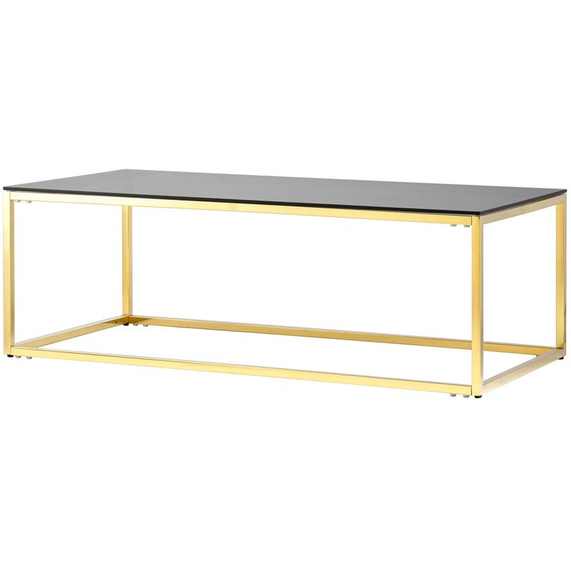 Столик кофейный Cassiani Collection Gold Золотой Стекло Смок Столик кофейный Cassiani Collection Gold Золотой Стекло Смок в Орле | Loft Concept