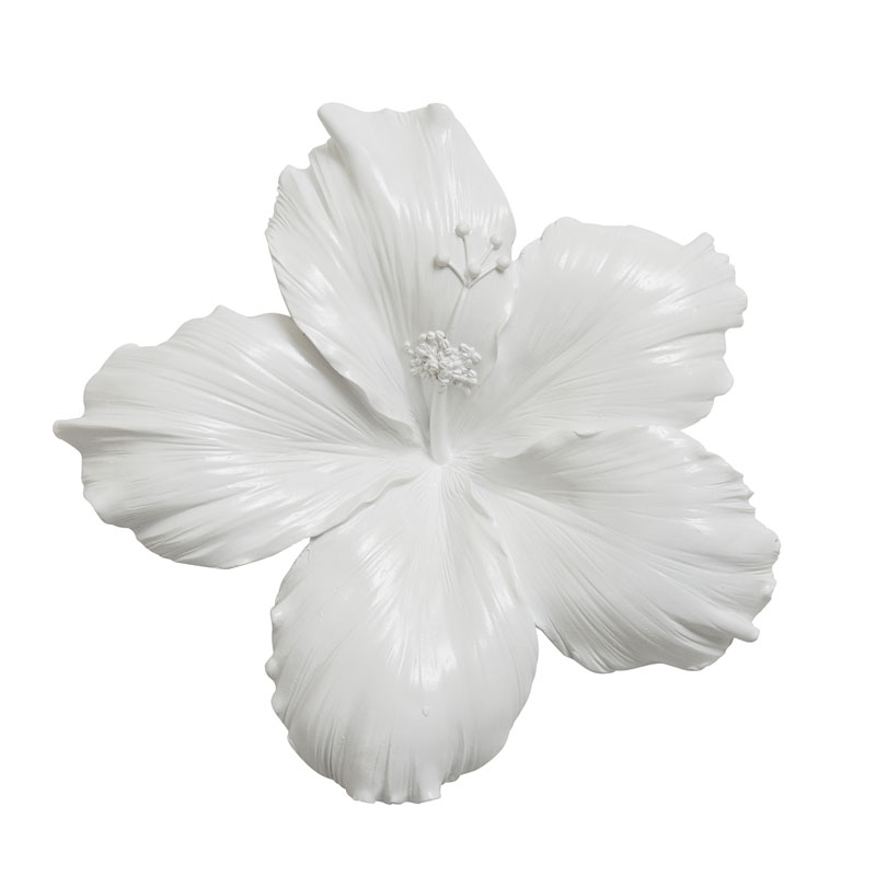 Аксессуар на стену Decor Flowers Hibiscus Белый Аксессуар на стену Decor Flowers Hibiscus Белый в Орле | Loft Concept