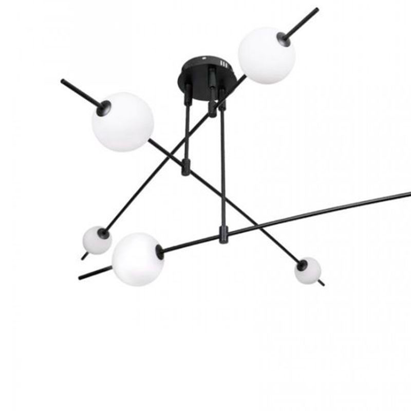Люстра Balance Beads Libra 60 см Черный Белый Люстра Balance Beads Libra 60 см Черный Белый в Орле | Loft Concept