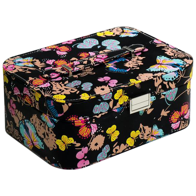 Шкатулка Butterflies Jewerly Organizer Box Черный Мульти Шкатулка Butterflies Jewerly Organizer Box Черный Мульти в Орле | Loft Concept