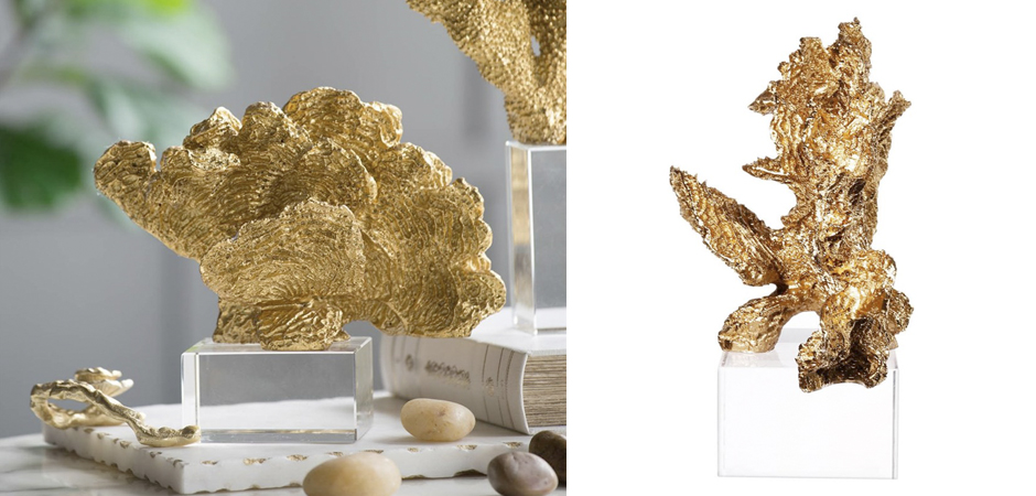 Статуэтка Gold Coral Fan Статуэтка Gold Coral Fan - Loft-Concept в Орле