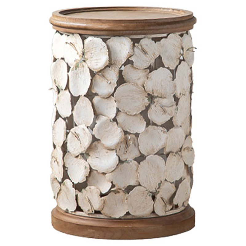 Приставной стол Metal Petals Side Table Бежевый Древесина Приставной стол Metal Petals Side Table Бежевый Древесина в Орле | Loft Concept