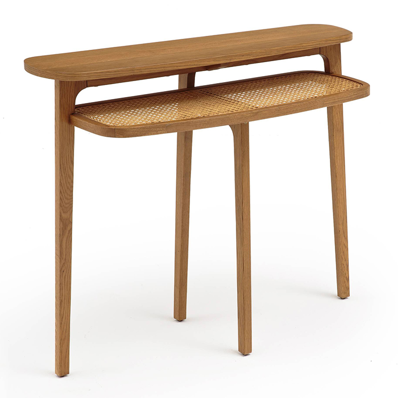 Консоль Morten Wicker Console Светлый дуб Консоль Morten Wicker Console Светлый дуб в Орле | Loft Concept