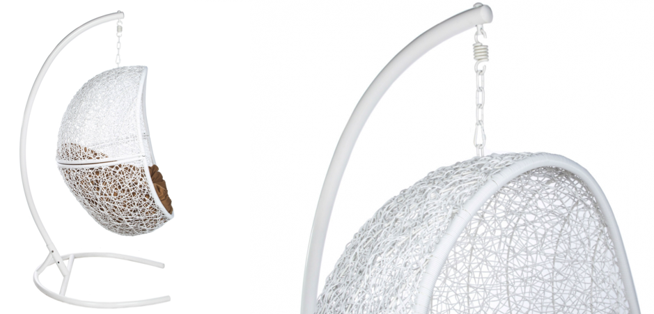 Подвесное уличное кресло Egg Cage white Подвесное уличное кресло Egg Cage white - Loft-Concept в Орле