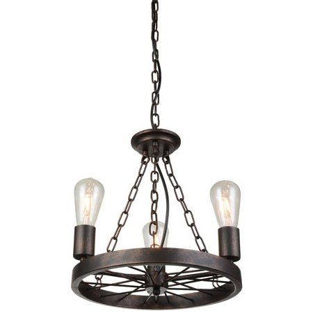 Подвесной светильник Loft Wheel Pendant 3 Коричневый винтаж Подвесной светильник Loft Wheel Pendant 3 Коричневый винтаж в Орле | Loft Concept