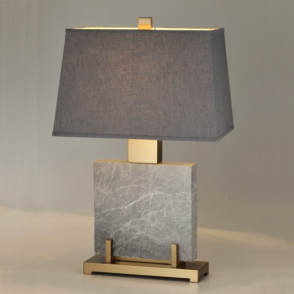 Настольная лампа Table lamp marble Grey Серый Настольная лампа Table lamp marble Grey Серый в Орле | Loft Concept