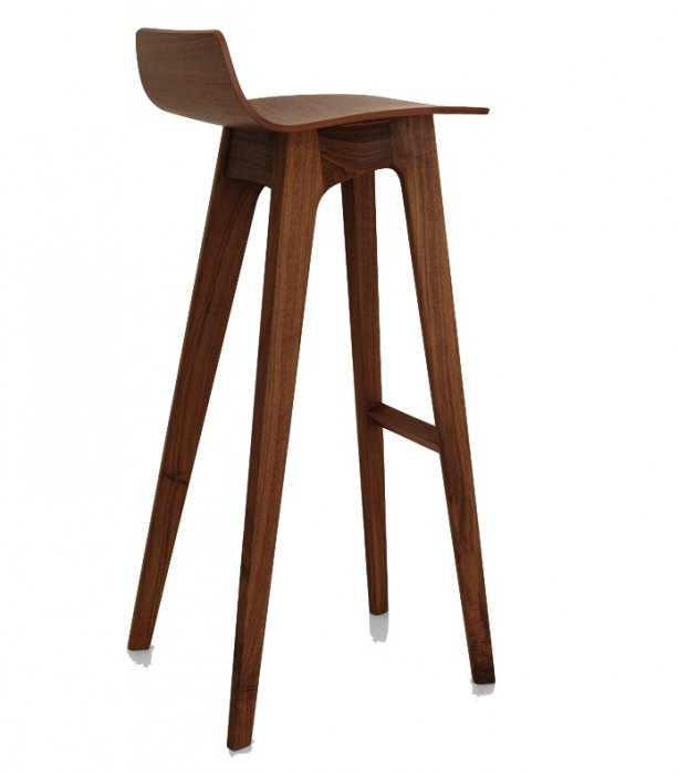 Барный стул Morph Bar Stool Грецкий орех Белый дуб Барный стул Morph Bar Stool Грецкий орех Белый дуб в Орле | Loft Concept