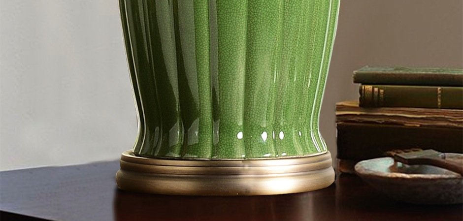 Настольная керамическая лампа Water Lily Настольная керамическая лампа Water Lily - Loft-Concept в Орле