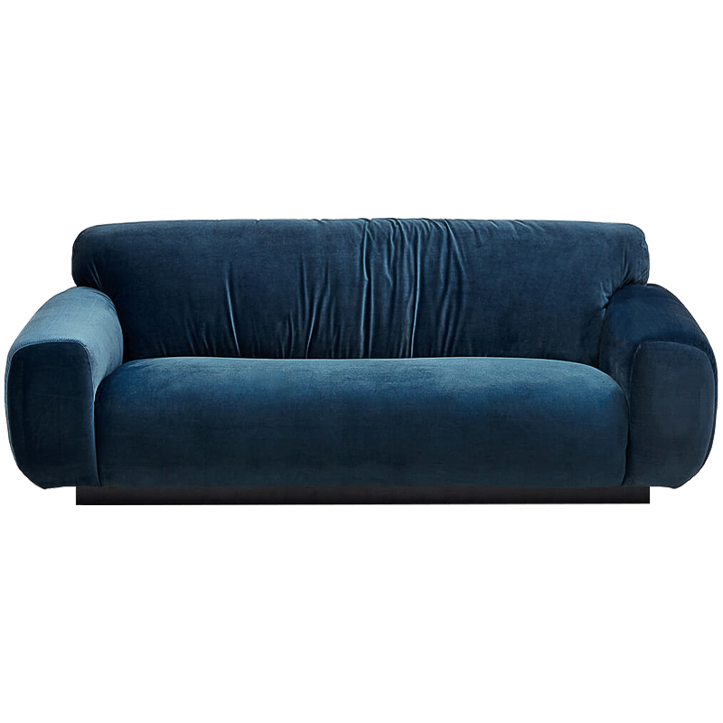 Диван Inesia Sofa blue Темно-синий Черный в Орле | Loft Concept 