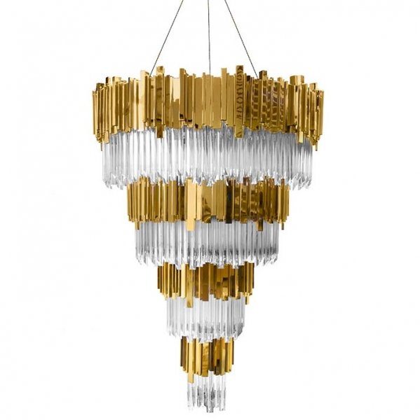 Люстра Luxxu by Covet Lounge EMPIRE Suspension Глянцевое золото Прозрачное Стекло Люстра Luxxu by Covet Lounge EMPIRE Suspension Глянцевое золото Прозрачное Стекло в Орле | Loft Concept
