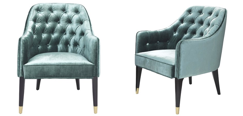 Кресло Eichholtz Chair Cyrus Turquoise Кресло Eichholtz Chair Cyrus Turquoise - Loft-Concept в Орле