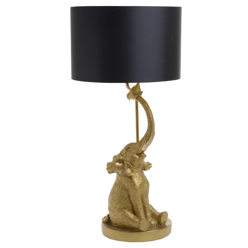Настольная лампа Cheerful Elephant Table lamp Золотой Черный Настольная лампа Cheerful Elephant Table lamp Золотой Черный в Орле | Loft Concept