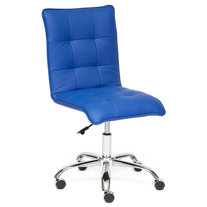 Кресло Deborah eco-leather blue Синий Хром Кресло Deborah eco-leather blue Синий Хром в Орле | Loft Concept