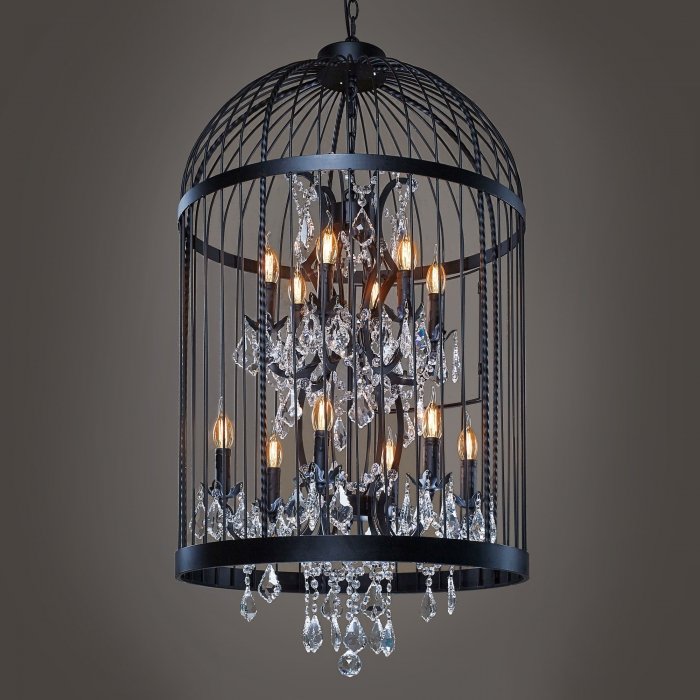 Люстра Steampunk Birdcage Chandelier 60 black Черный Люстра Steampunk Birdcage Chandelier 60 black Черный в Орле | Loft Concept