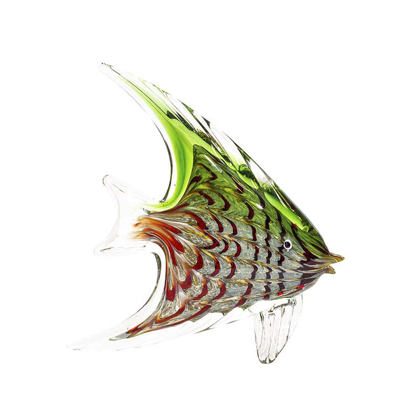 Статуэтка Glass Fish Red-Green Мульти Статуэтка Glass Fish Red-Green Мульти в Орле | Loft Concept