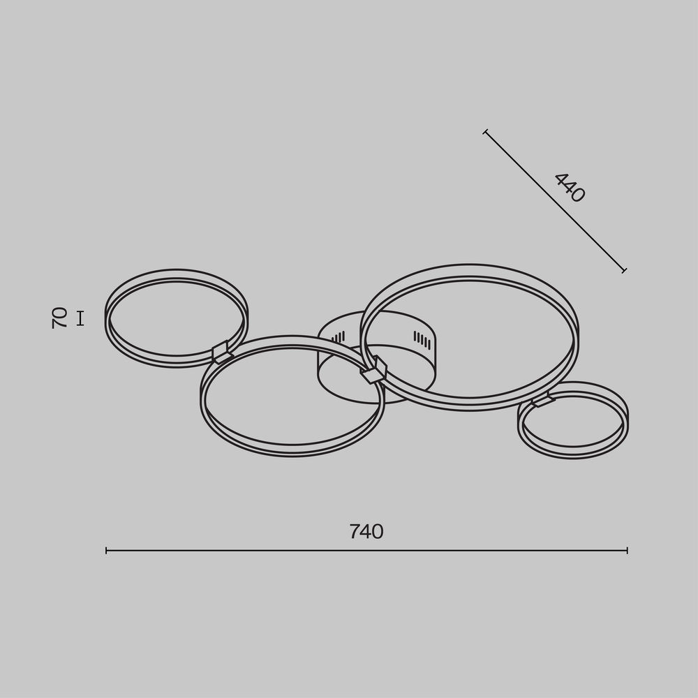 Потолочный светильник Olympia 3000-4000К 39Вт в Орле