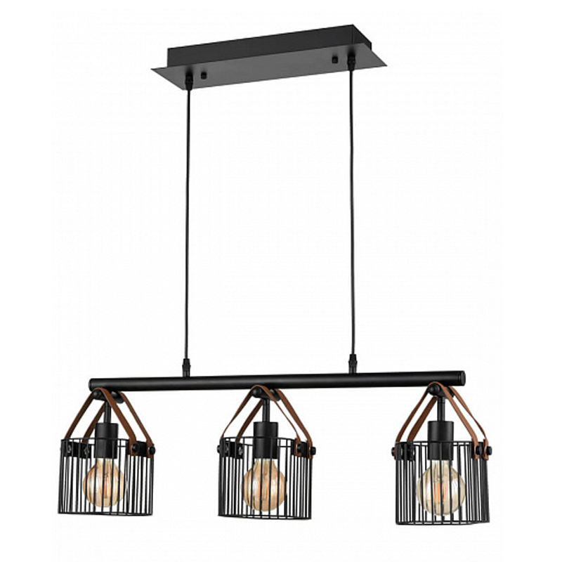 Люстра Cage Wire Color Linear black Черный в Орле | Loft Concept 
