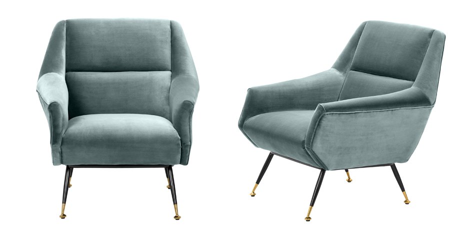 Кресло Eichholtz Chair Exile Turquoise Кресло Eichholtz Chair Exile Turquoise - Loft-Concept в Орле