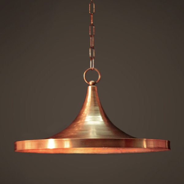 Подвесной светильник Copper Pendant Lamp Beat Light Wide Белый Медь Латунь Подвесной светильник Copper Pendant Lamp Beat Light Wide Белый Медь Латунь в Орле | Loft Concept