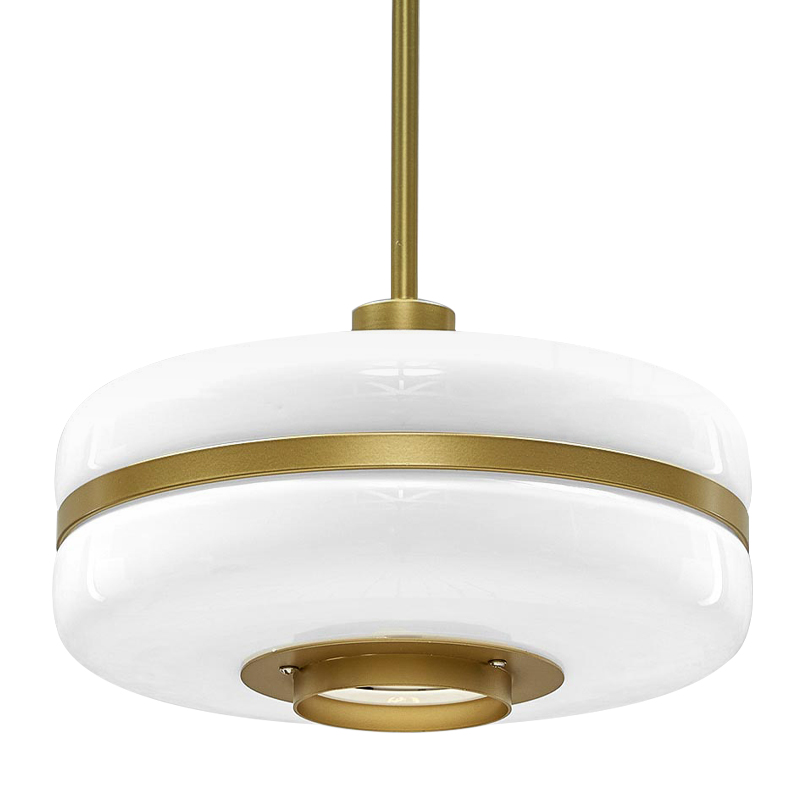Подвесной светильник BERT FRANK Pendant Lamp Белый Белый Золотой Подвесной светильник BERT FRANK Pendant Lamp Белый Белый Золотой в Орле | Loft Concept