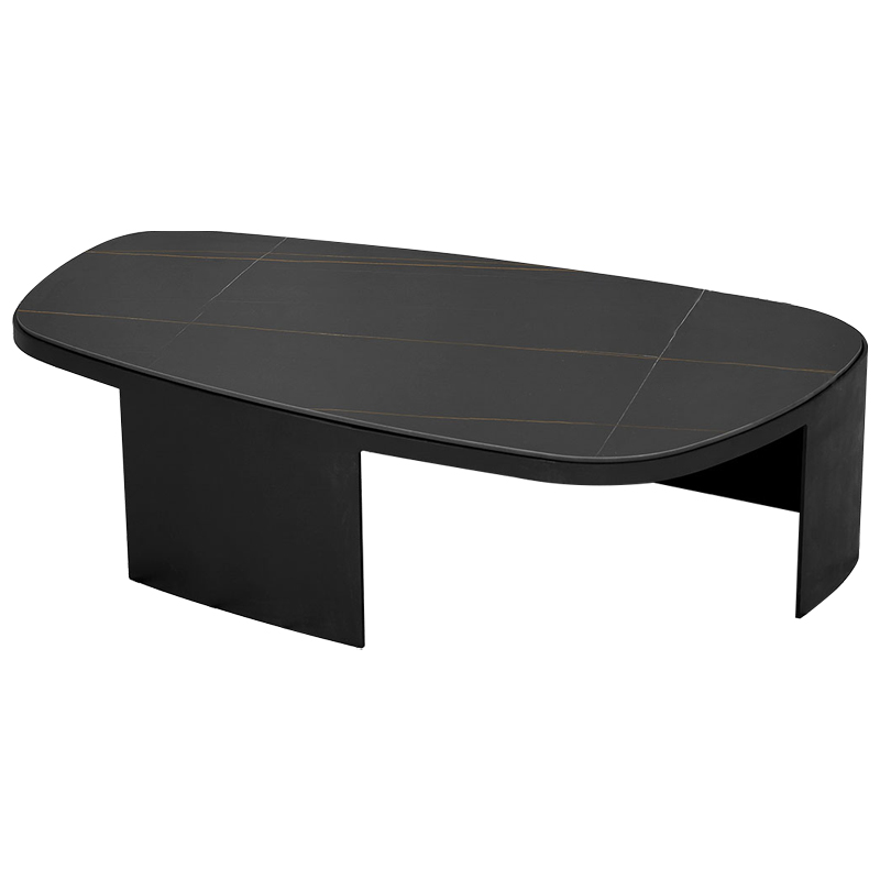 Кофейный стол с каменной столешницей Koch Coffee Table Черный Коричневый Кофейный стол с каменной столешницей Koch Coffee Table Черный Коричневый в Орле | Loft Concept