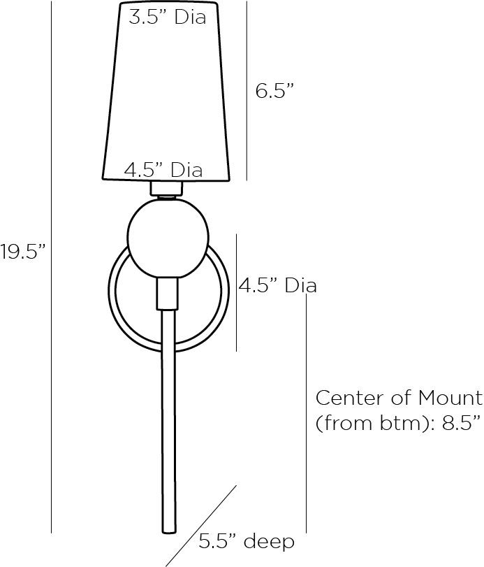 Бра Arteriors MENDEE SCONCE GOLD в Орле
