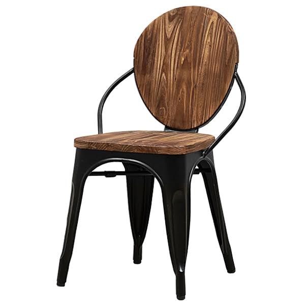 Стул Tolix chair Wooden Black Дуб темный Черный Стул Tolix chair Wooden Black Дуб темный Черный в Орле | Loft Concept