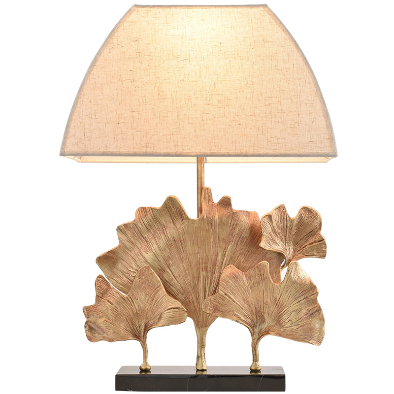 Настольная лампа Ginkgo Table lamp Молочный Латунь Черный Настольная лампа Ginkgo Table lamp Молочный Латунь Черный в Орле | Loft Concept