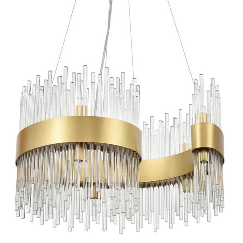 Люстра Nembus Chandelier 50 gold Прозрачный (Transparent) Золотой Люстра Nembus Chandelier 50 gold Прозрачный (Transparent) Золотой в Орле | Loft Concept