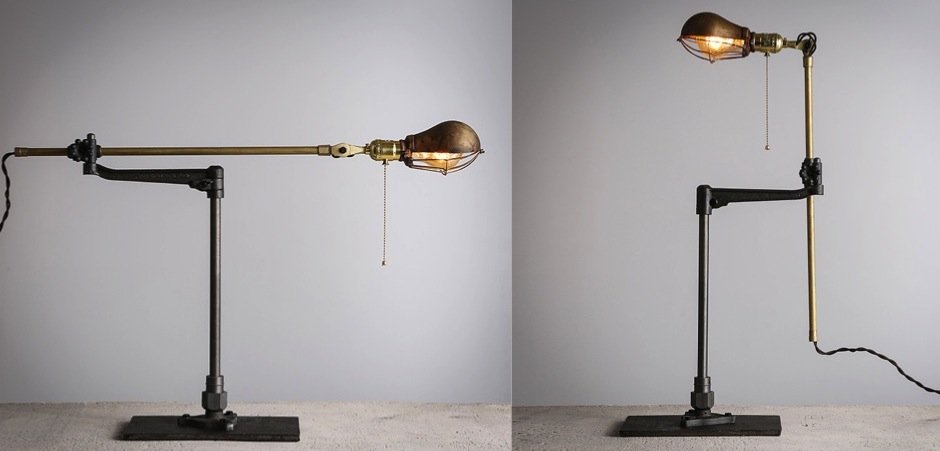 Настольный светильник Steampunk Extension Pole Table Настольный светильник Steampunk Extension Pole Table - Loft-Concept в Орле
