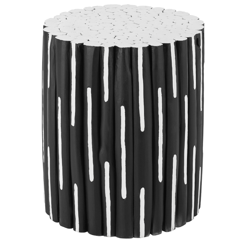 Приставной стол Table Licorice Sticks Black White Черно-белый Приставной стол Table Licorice Sticks Black White Черно-белый в Орле | Loft Concept