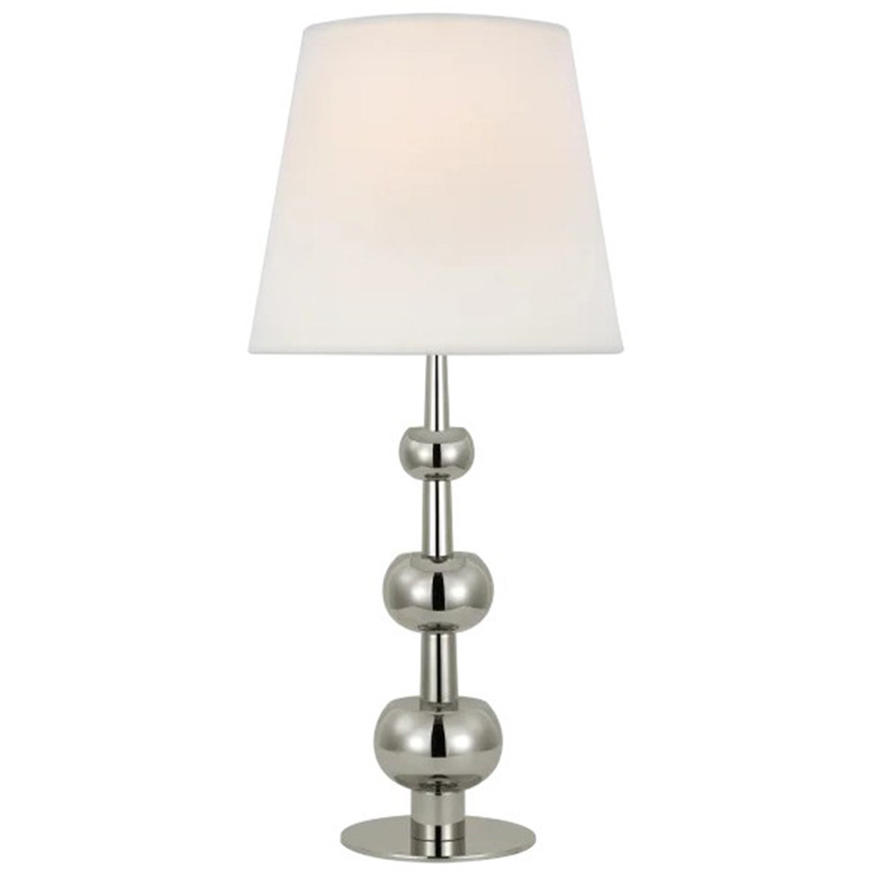Настольная лампа Trevino Silver Table Lamp Белый Серебряный Настольная лампа Trevino Silver Table Lamp Белый Серебряный в Орле | Loft Concept