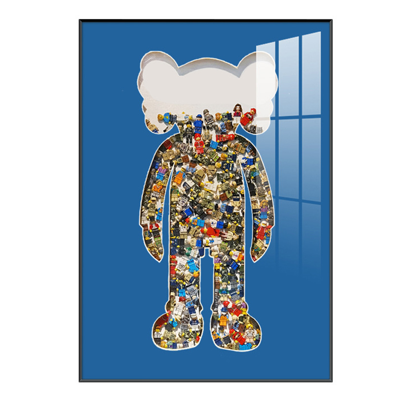 Постер Bearbrick Blue Мульти Постер Bearbrick Blue Мульти в Орле | Loft Concept