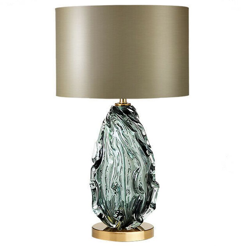 Настольная лампа Boivin Glass Table Lamp Оливковый Бирюзовый Настольная лампа Boivin Glass Table Lamp Оливковый Бирюзовый в Орле | Loft Concept